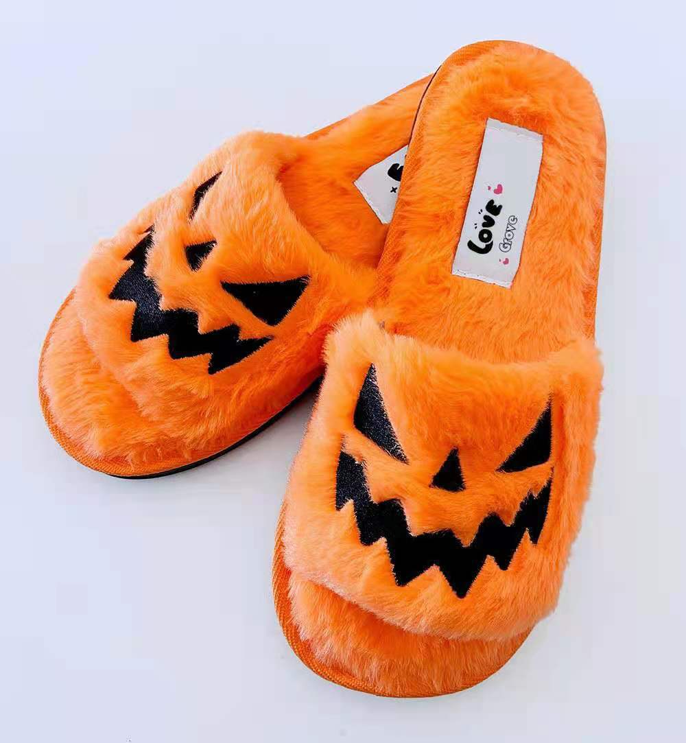 Halloween Pompoen Pantoffels