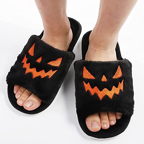Halloween Pompoen Pantoffels