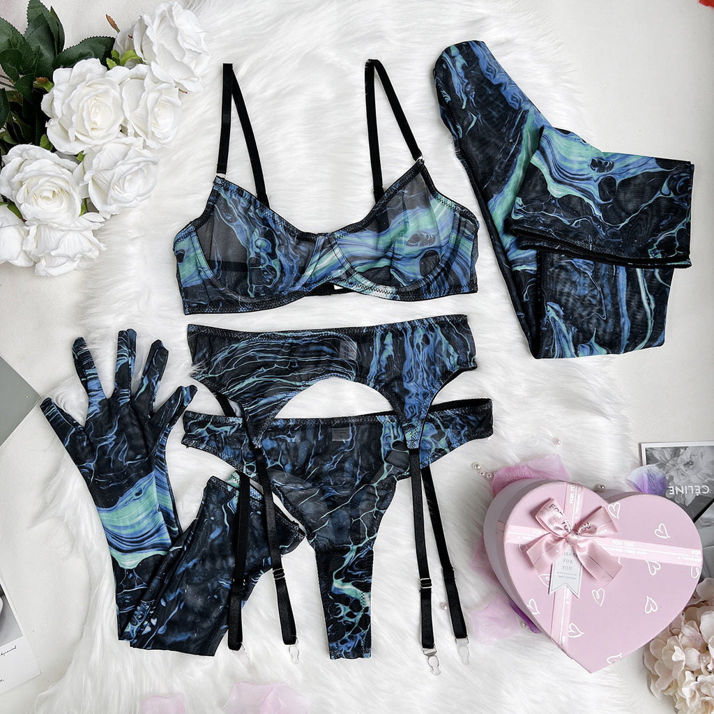 Celeste 5-Piece Lingerie Set